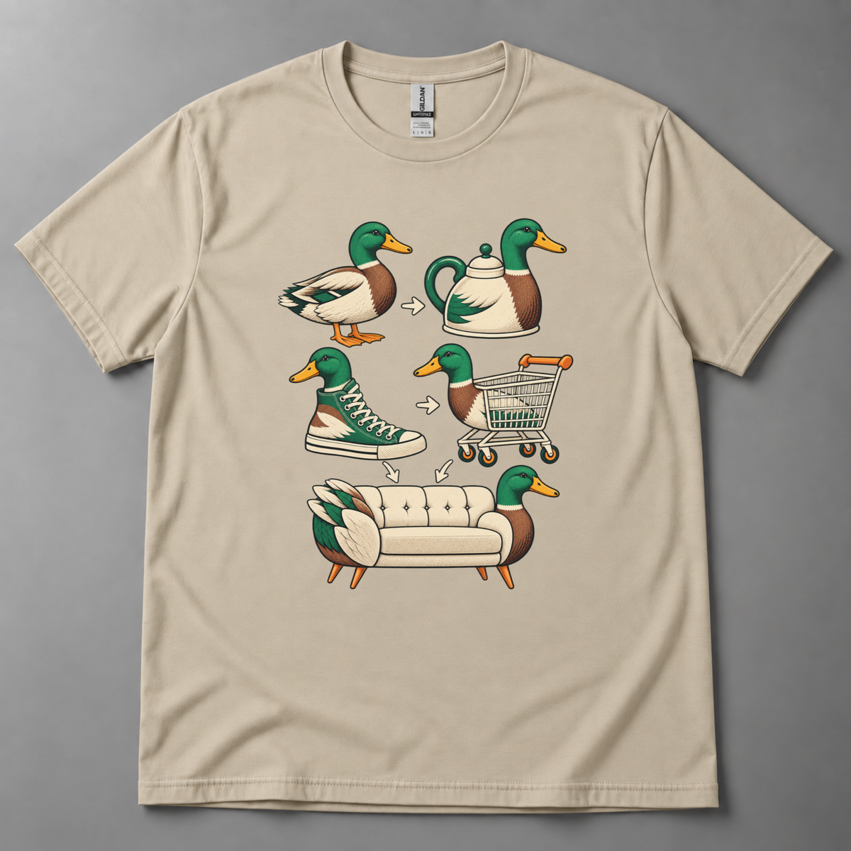 Generate me a duck T-Shirt