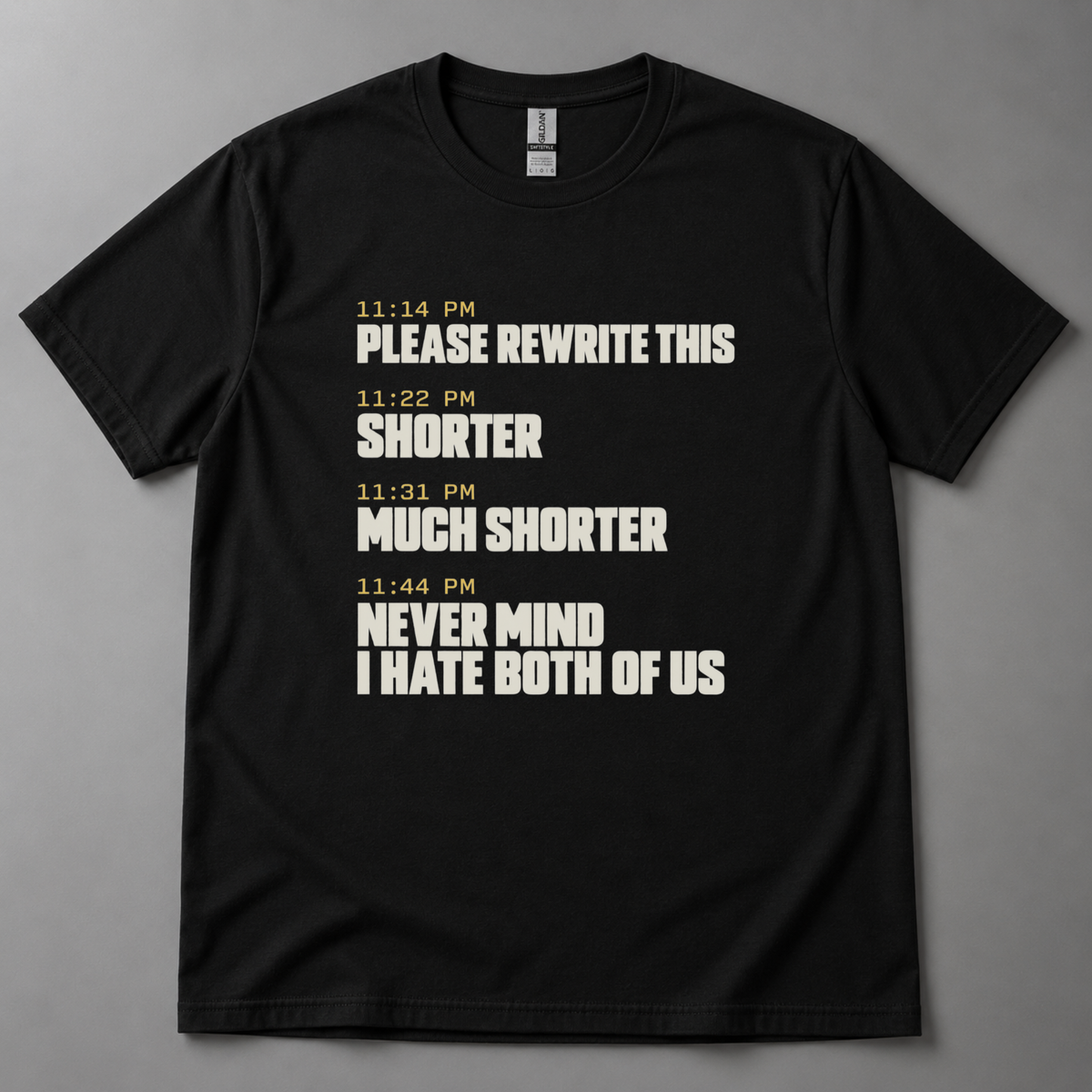 Please rewrite this AI T-Shirt