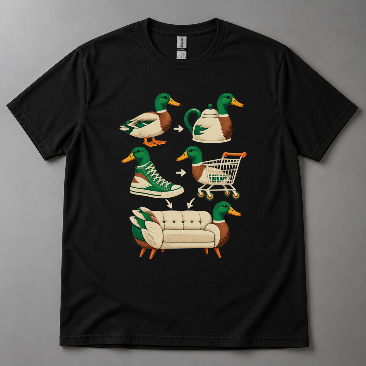 Generate me a duck T-Shirt