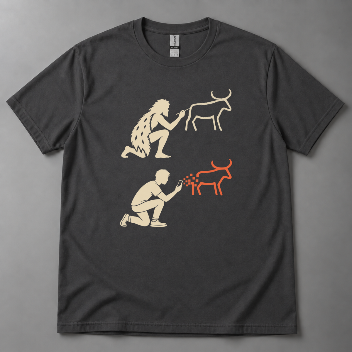 Cave art to AI art T-Shirt