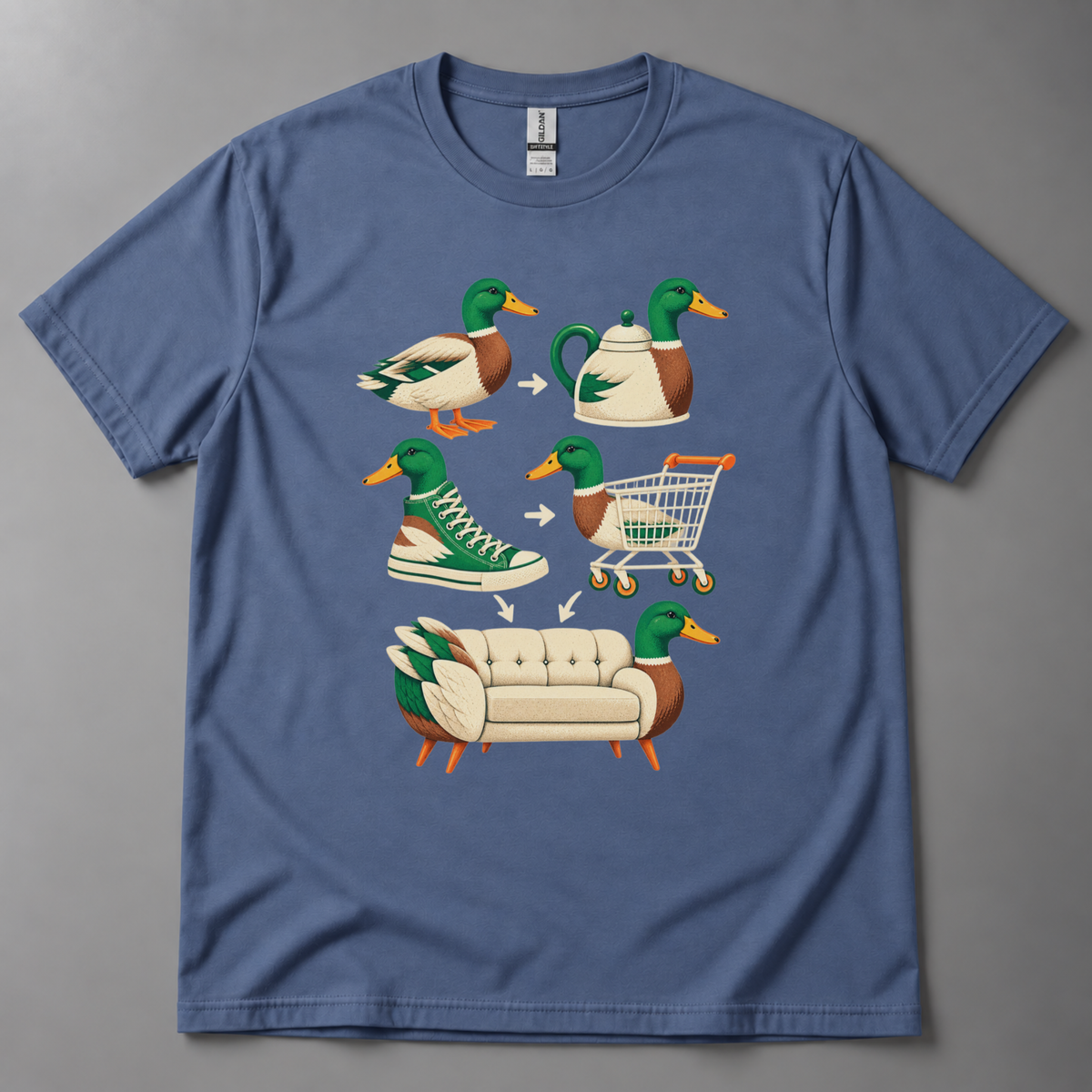 Generate me a duck T-Shirt