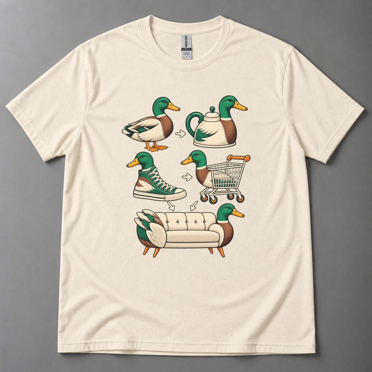 Generate me a duck T-Shirt