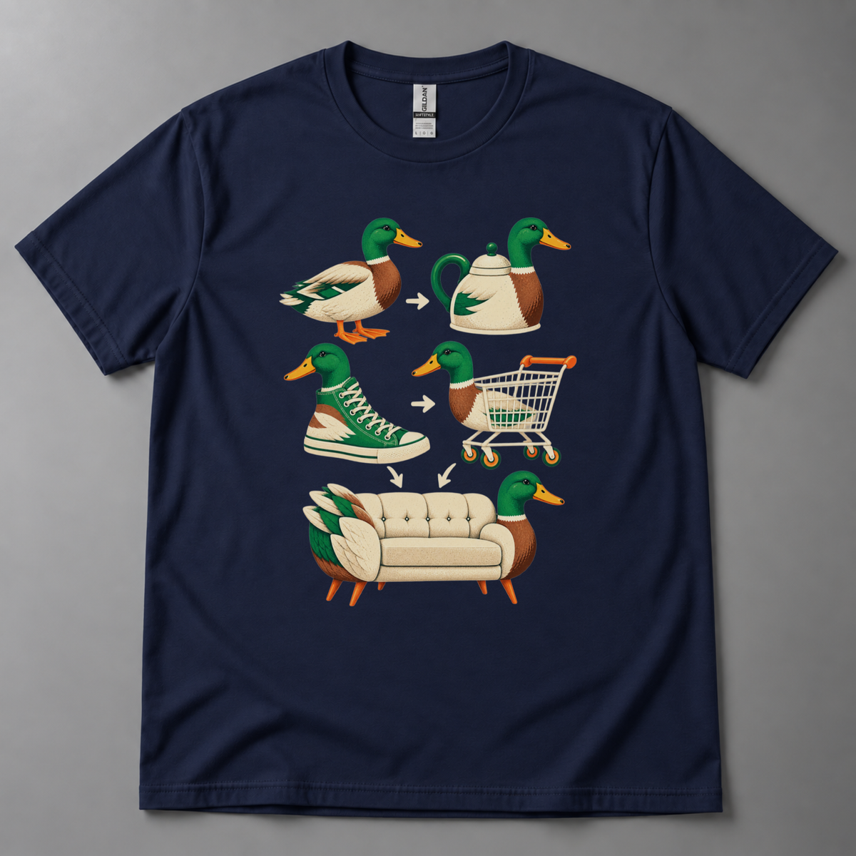 Generate me a duck T-Shirt